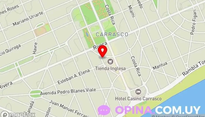 mapa de Los Reyes Magos Juguetería en Montevideo