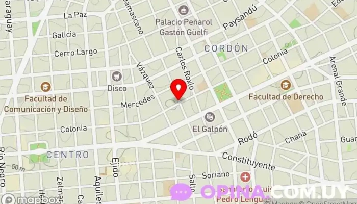 mapa de Losa Libros Librería en Montevideo