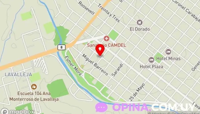 mapa de Luceo Instituto de secundaria en Minas