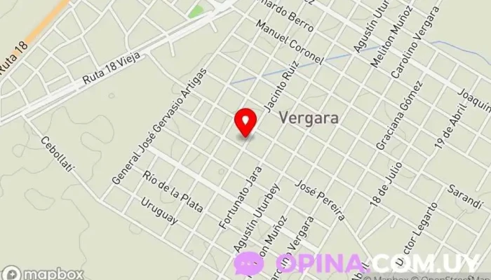 mapa de Lucy y Carlos Servicio de clases particulares en Vergara