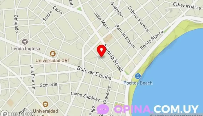 mapa de Lura Clinica Clínica dental en Montevideo