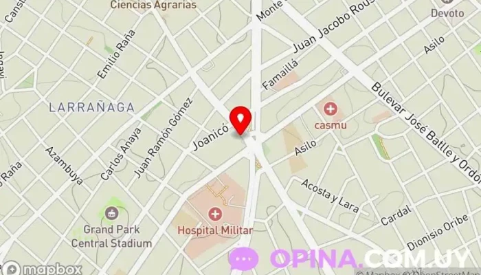 mapa de Magna Consultorio Estetico Tienda de belleza y salud en Montevideo