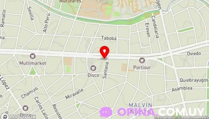 mapa de Mahanaim Centro educativo en Montevideo