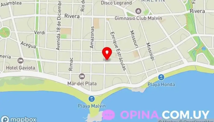 mapa de Maissonave Propiedades Agentes inmobiliarios en Montevideo
