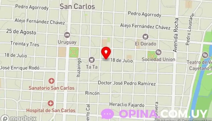 mapa de Majufi Librería en San Carlos