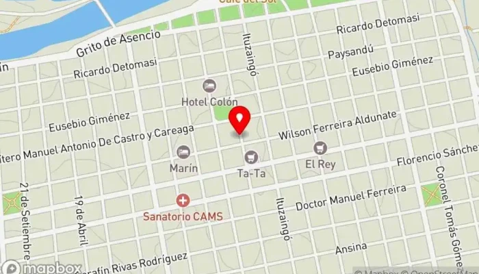 mapa de Malvon Restaurante en Mercedes