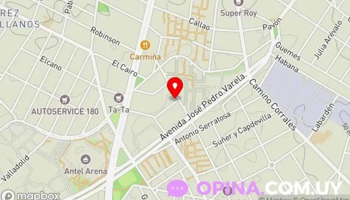 mapa de Maná Mercería, Papelería en Montevideo