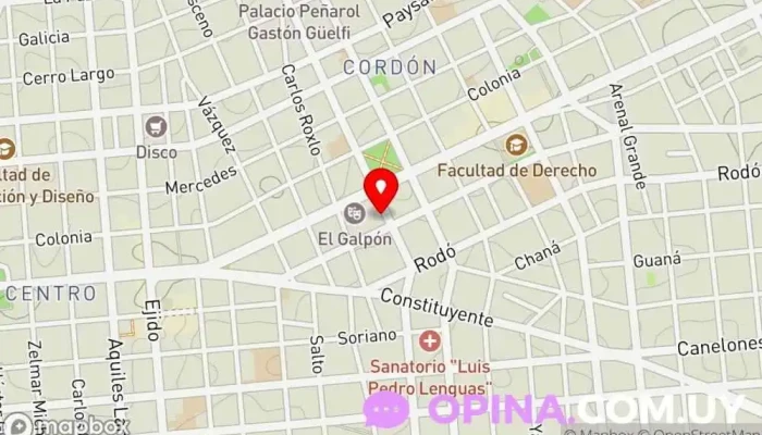 mapa de Mangasuy pick up Tienda de cómics en Montevideo