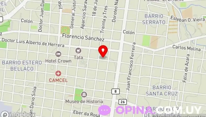 mapa de Manroda Centro Médico Estético Integral Servicio de depilación en Melo