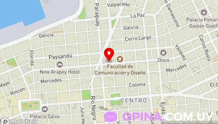 mapa de MAPA S.A. Mayorista, Proveedor de equipos de oficina, Papelería en Montevideo