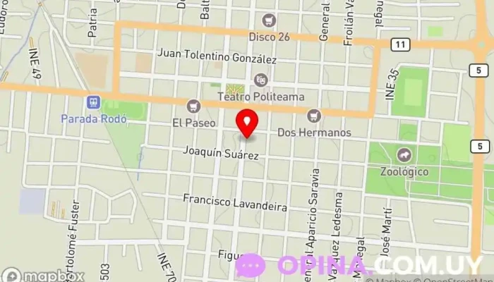 mapa de Mapaca Papelería en Canelones