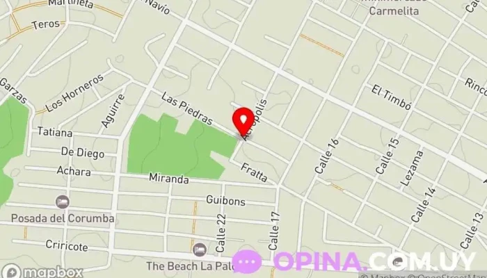 mapa de Mar de útiles Papelería en La Paloma