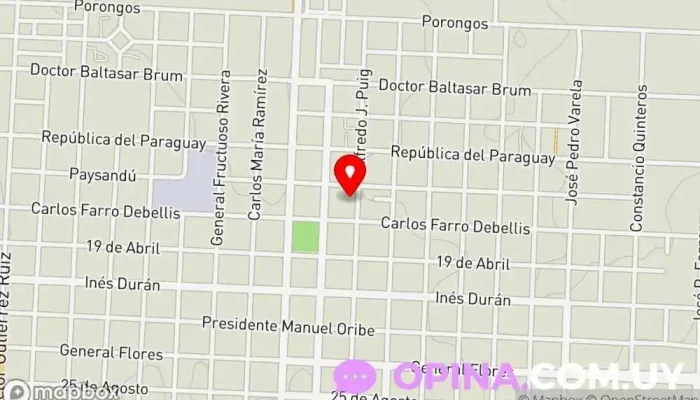 mapa de Marcelo L. García Remates y Propiedades Casa de subastas en Trinidad