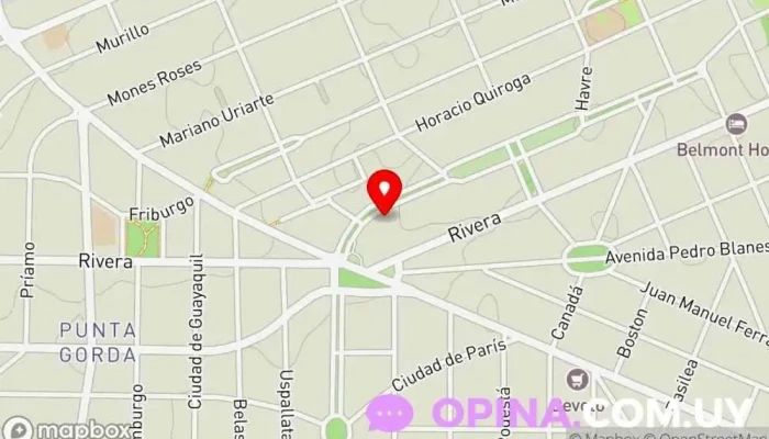 mapa de María José Scotti Fisioterapeuta, Centro de rehabilitación en Montevideo