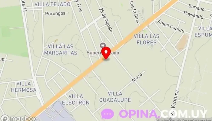 mapa de MarMa Peluquería y Escuela Peluquería, Salón de manicura y pedicura, Escuela técnica en Barros Blancos