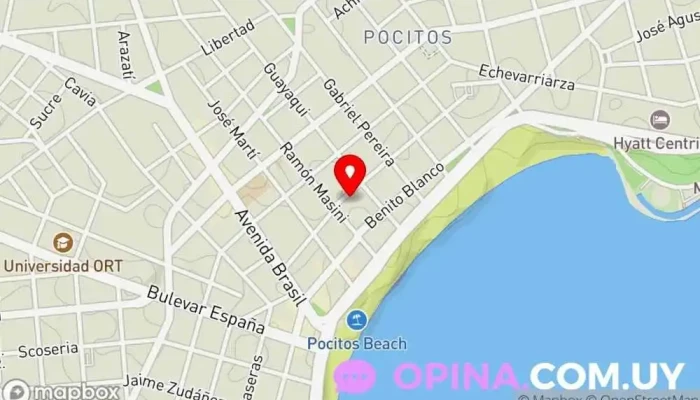 mapa de Martorano Propiedades Agencia inmobiliaria en Montevideo