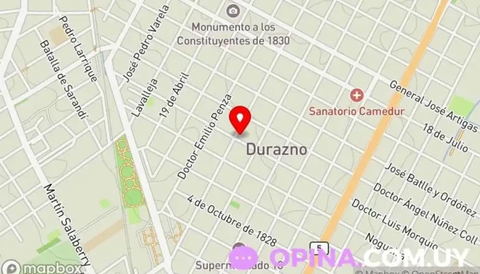 mapa de Maru Massaro - Alta Estética Esteticista en Durazno