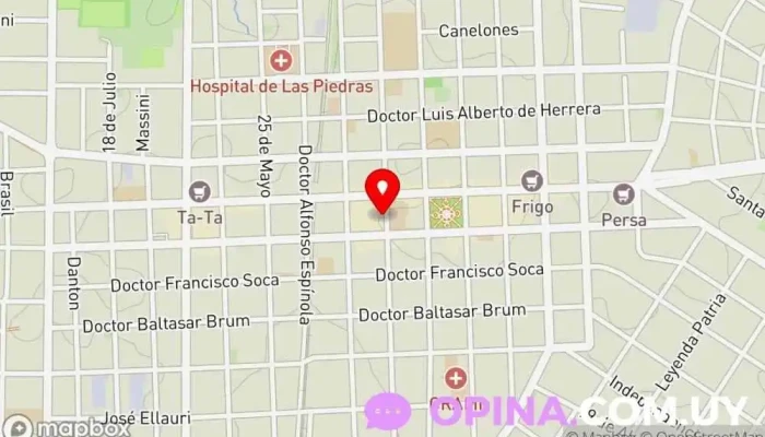 mapa de MAS - Martial Arts Uruguay Escuela de artes marciales en Las Piedras