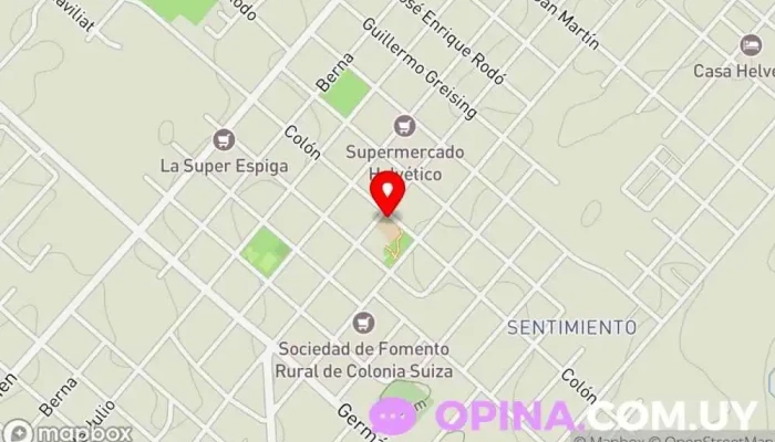 mapa de Mater Ter Admirabilis Colegio religioso en Nueva Helvecia