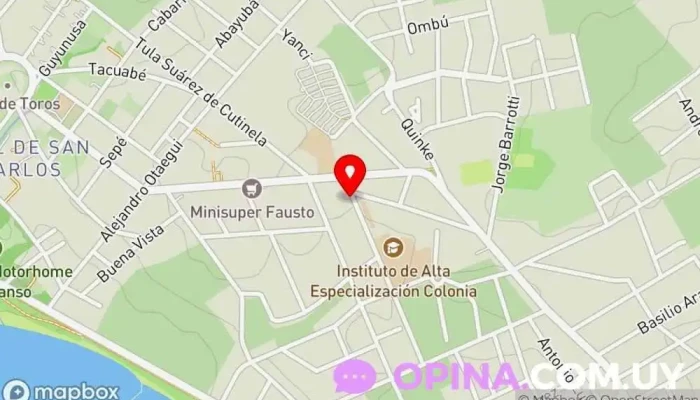 mapa de Maxi kiosco Acuarela Alianza TFF media Papelería en Col. del Sacramento