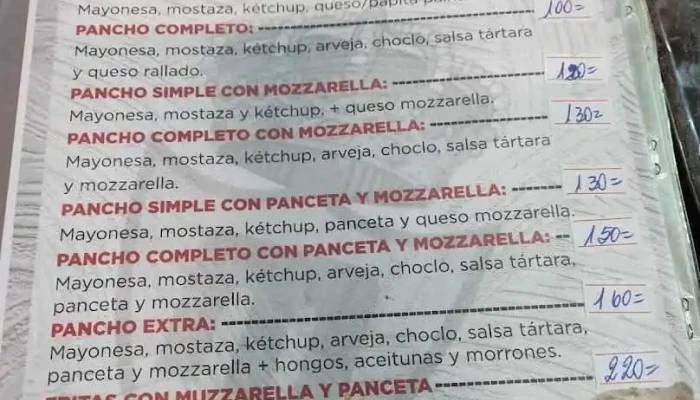 Mcqueens Menu - Rivera