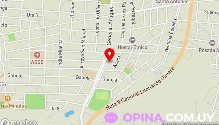 mapa de Mecánica Lito Escuela de primaria en Chuy