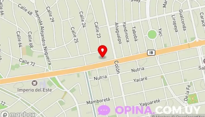 mapa de Médica Uruguaya Clínicas Clínica ambulatoria en Salinas