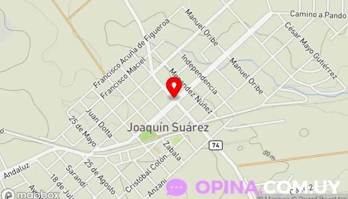 mapa de MÉDICA URUGUAYA FILIAL SUÁREZ Hospital en Artigas