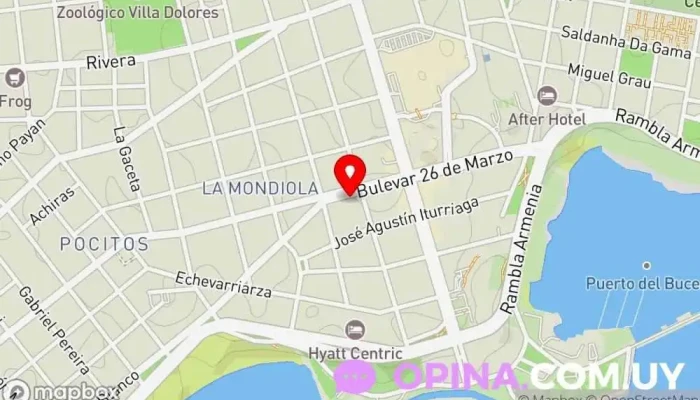 mapa de Medical Hair Montevideo Servicio de tratamiento del cabello, Clínica de trasplante capilar en Montevideo