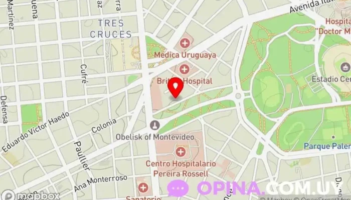 mapa de Medicare Hospital en Montevideo