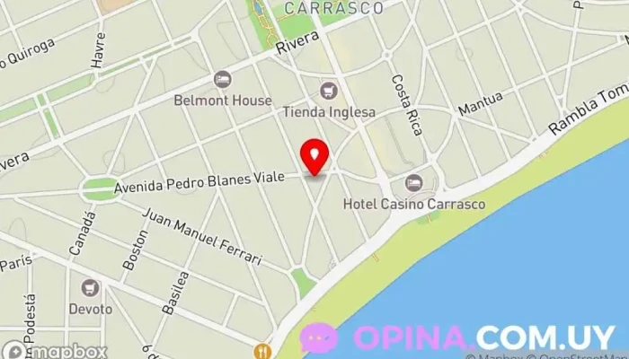 mapa de Medicina Personalizada - Clínica Carrasco Clínica ambulatoria en Montevideo