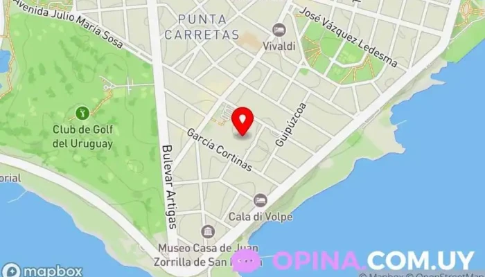 mapa de Megaprops Consultor inmobiliario en Montevideo