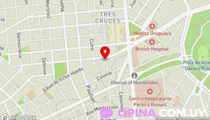 mapa de Meljem Propiedades Agencia inmobiliaria en Montevideo