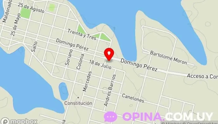 mapa de MENÓN - Antel Comunitario Papelería en Constitución