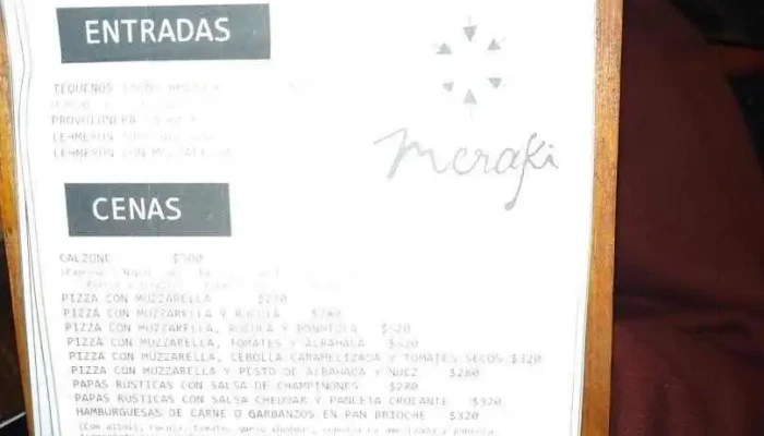 Meraki Arte Cafe Y Cocina Menu - Santa Lucía