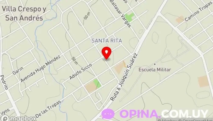 mapa de MERAKI PAPELERIA Papelería, Tienda de regalos en Villa Crespo y San Andrés