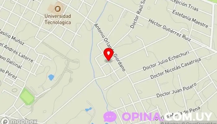 mapa de Merceria y papeleria laner Mercería en Durazno