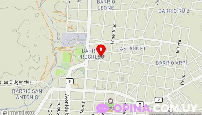 mapa de Mercería Yireh Comercio en Melo