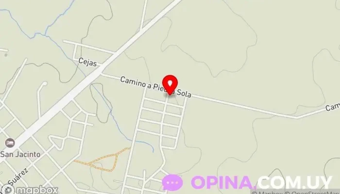 mapa de Mevir 1, San Jacinto Departamento de canelones Complejo de viviendas en San Jacinto