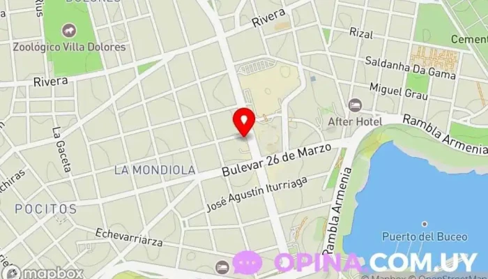 mapa de mh Propiedades Consultor inmobiliario en Montevideo