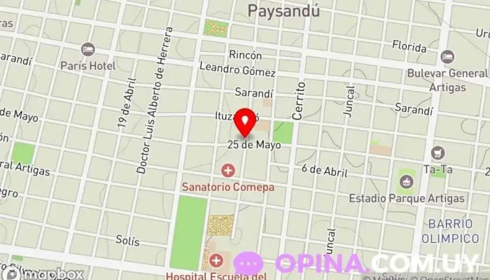 mapa de mi casita Condominio en Paysandú