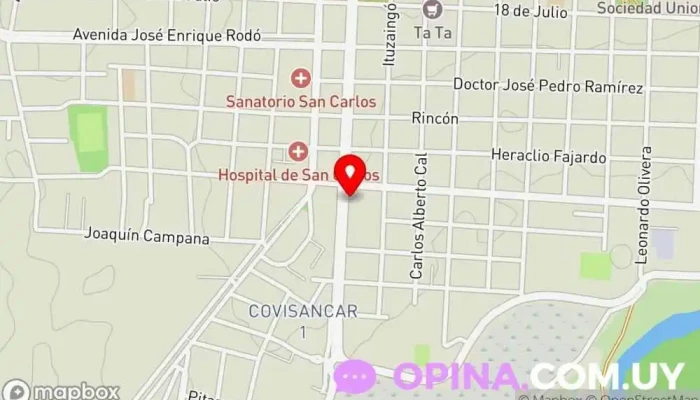 mapa de Mi hogar Urbanización en San Carlos