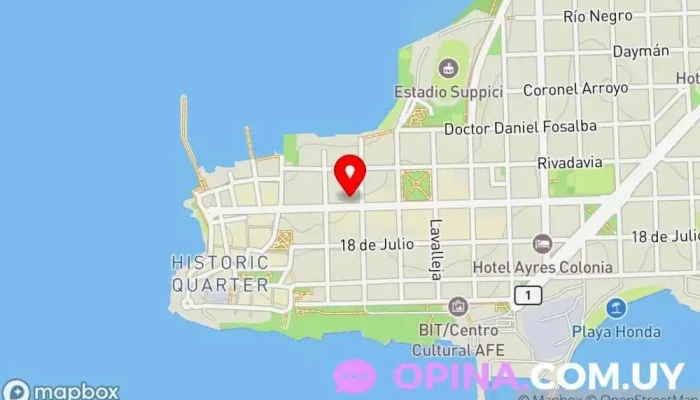 mapa de Mi Tía Artesanías Tienda de artesanías en Col. del Sacramento