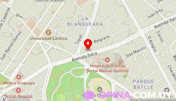 mapa de Milenio Negocios Inmobiliarios Agencia inmobiliaria en Montevideo