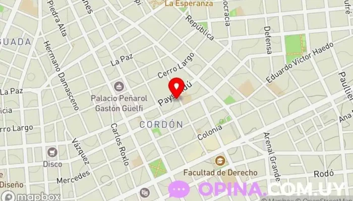 mapa de Minerva Libros Librería, Cafetería en Montevideo