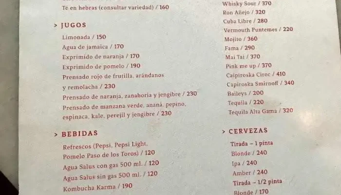 Mision Comedor Menu - Montevideo