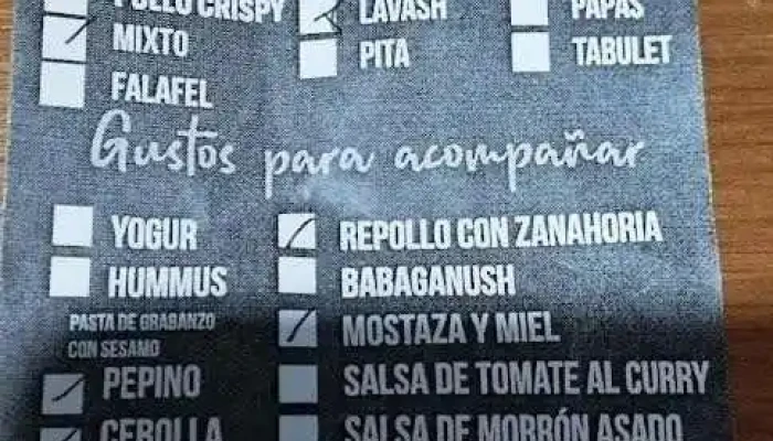 Miss Shawarma -  Menu - Montevideo