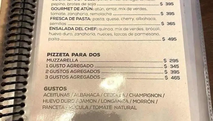 Mojo Parrillada -  Menu - Montevideo