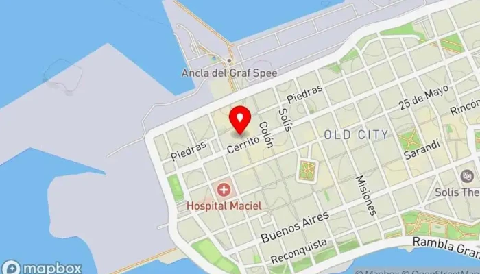 mapa de Moksha - Indian Street Food and Curry Bar Restaurante indio en Montevideo