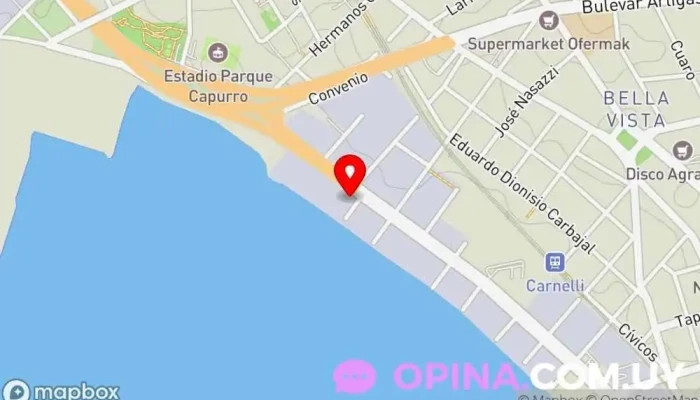 mapa de Montevideo Harbour Urbanización en Montevideo